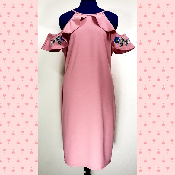 NEW Spring Summer Pink Ruffle Girly dress plus - Picture 3 of 8